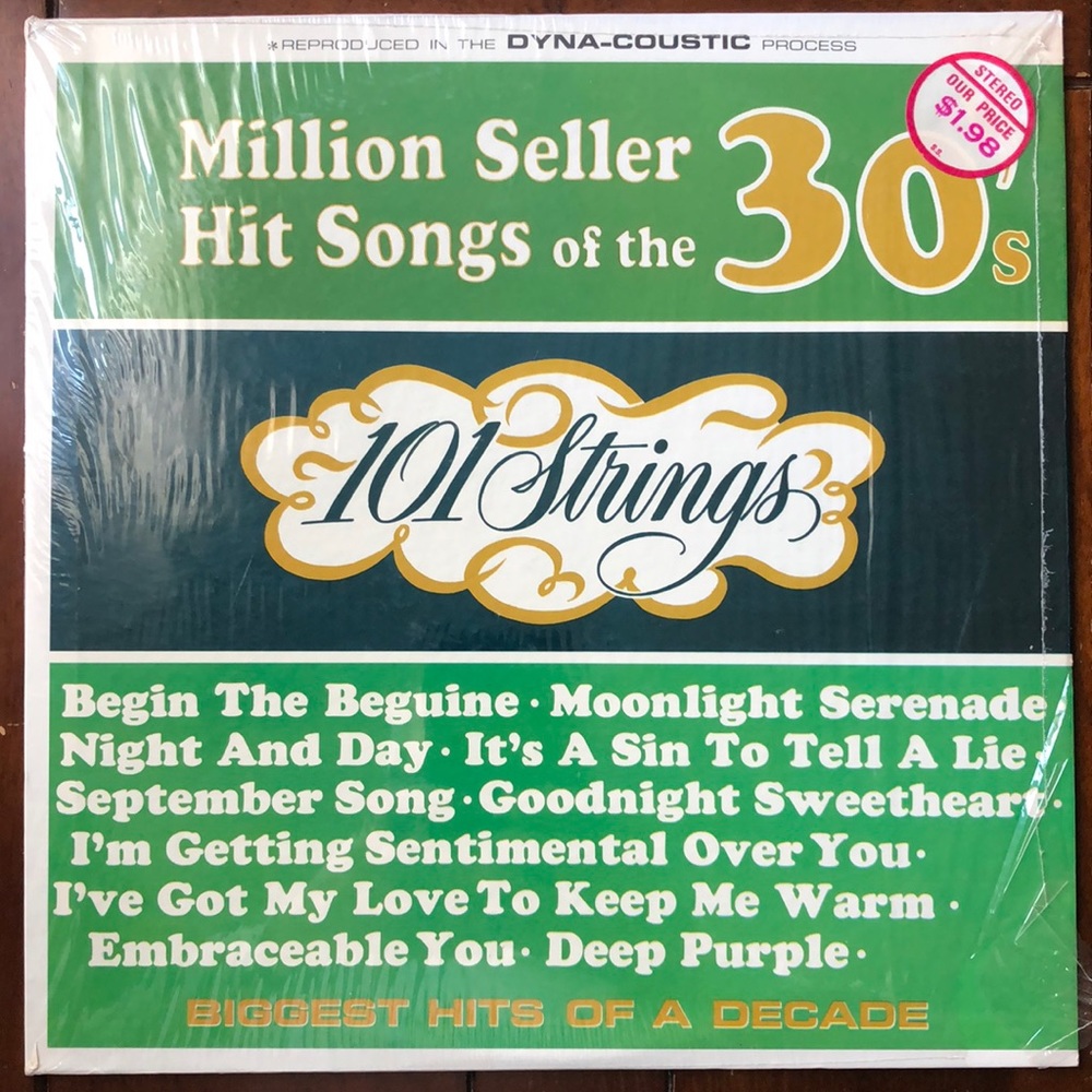 101 Strings Million Seller Hit Songs Of The 30's Vinyl Lp '64